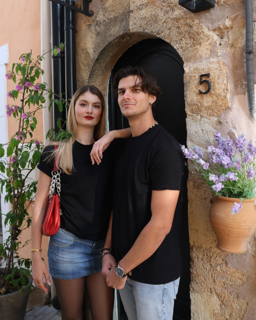 Teeshirt noir unisexe