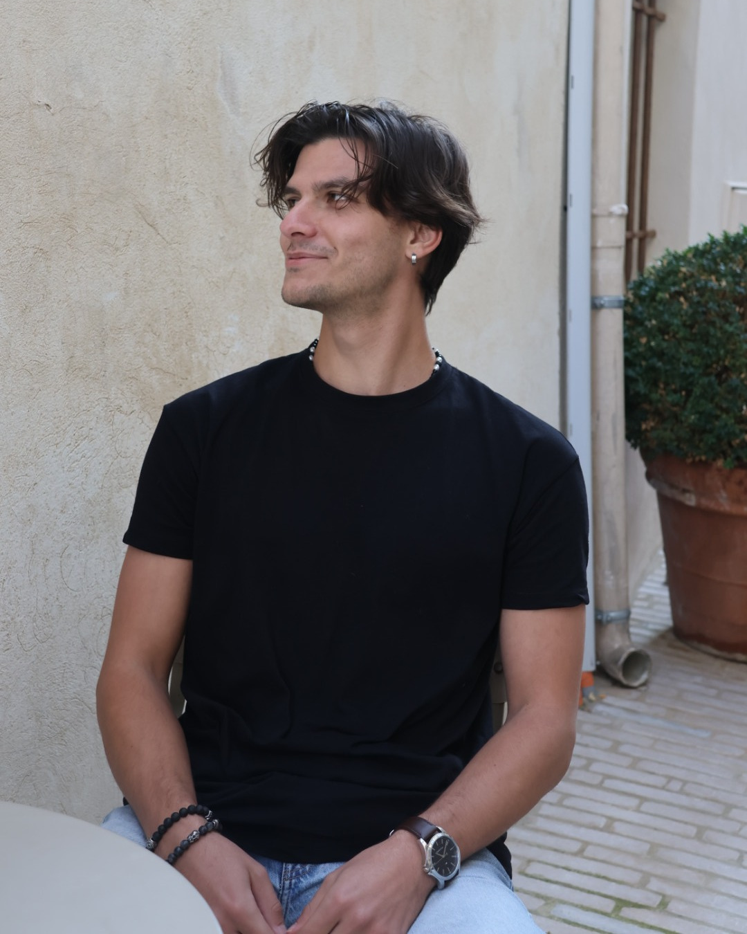 Teeshirt noir unisexe