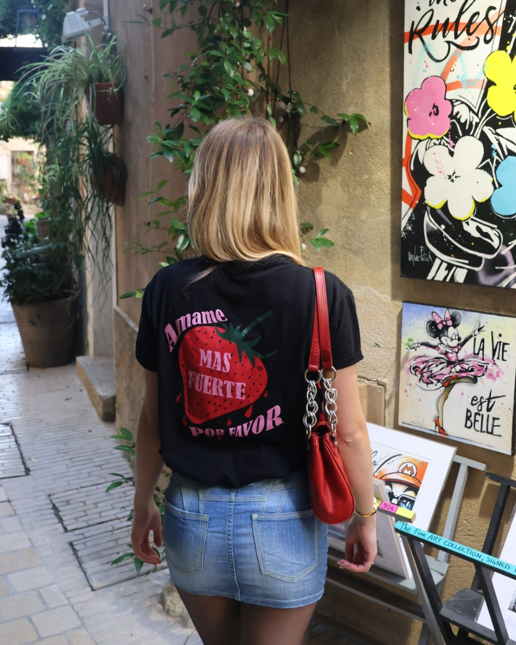 Teeshirt noir unisexe